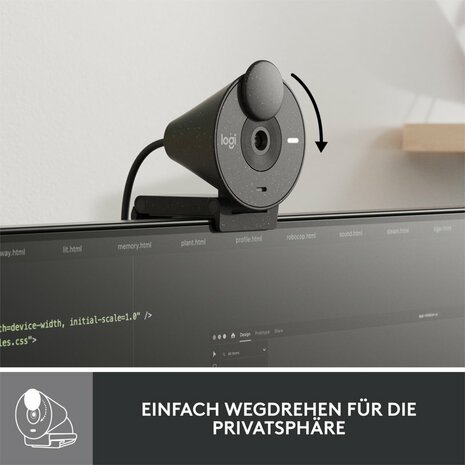 Logitech Brio 300 webcam 2 MP 1920 x 1080 Pixels USB-C Grafiet