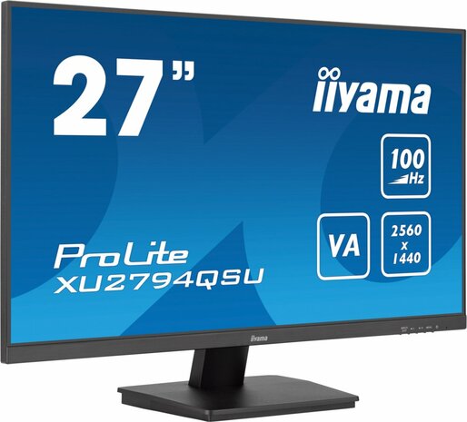 iiyama ProLite XU2794QSU-B6 computer monitor 68,6 cm (27") 2560 x 1440 Pixels Wide Quad HD LCD Zwart