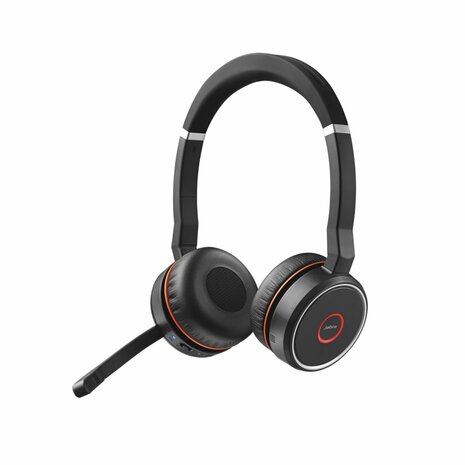 Jabra Evolve 75 Headset Bedraad en draadloos Hoofdband Oproepen/muziek Bluetooth Oplaadhouder Zwart