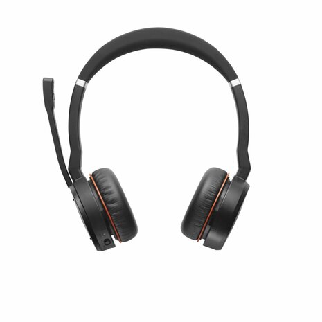 Jabra Evolve 75 Headset draadloos Hoofdband Oproepen/muziek Bluetooth Zwart