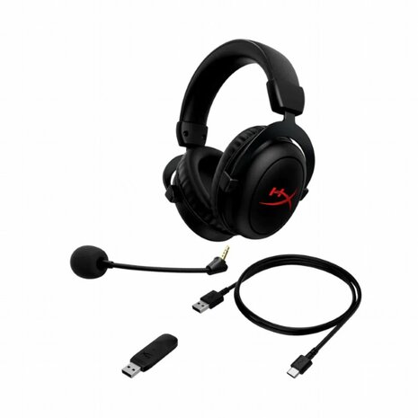 HyperX Cloud II Core | Draadloze Over-ear Gaming Headset | USB-A Receiver & 3.5mm | Zwart