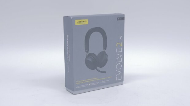 Jabra Evolve2 75 | Draadloze On-Ear Headset | ANC | RF | USB-A | Zwart | 2e Kans