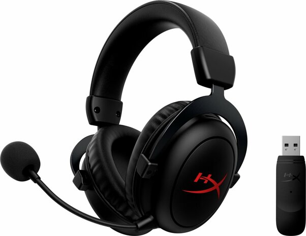 HyperX Cloud Core Wireless | Over-ear Gaming Headset | USB-A Receiver | Zwart