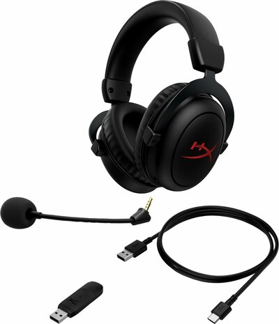 HyperX Cloud Core Wireless | Over-ear Gaming Headset | USB-A Receiver | Zwart
