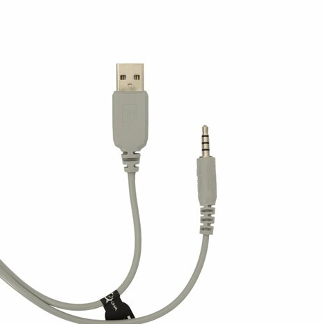 White Shark Firefly RGB | On-Ear Gaming Headset | 3,5mm Connector & USB-A | Wit