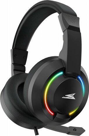 Baracuda HYDRA RGB Rainbow | Gaming Headset 3,5mm & USB | Zwart
