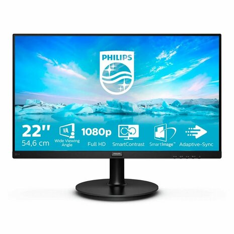 Philips V Line 221V8/00 | 21,5" Full HD Monitor | 1920x1080 | Zwart