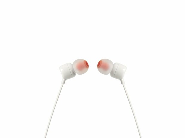 JBL Tune 110 Headset Bedraad In-ear Muziek Wit