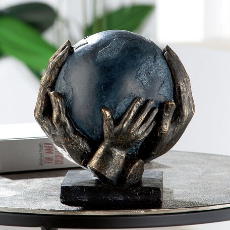 Sculptuur Bescherm de wereld