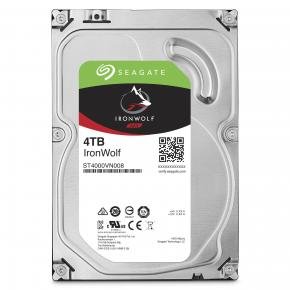 Seagate ST4000VN008 IronWolf NAS HDD, 4TB, 3.5`, SATA3 6Gbps, 5900 RPM, 64MB, 180MB/s
