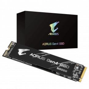 Gigabyte GP-AG4500G AORUS NVME SSD w/o copper heatsink, 500 GB, M.2, 400.000 MB/s, 500K/250K IOPS