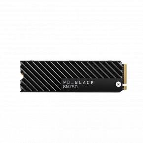 Western Digital WDS500G3XHC SN750 Black SSD w/ heatsink, 500GB, M.2 NVMe, PCIe3x4, 3430/ 2600 MB/s