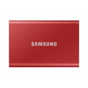 Samsung MU-PC1T0R/WW T7 Portable SSD, 1 TB, USB Type-C, 3.2 Gen 2 (3.1 Gen 2) 1050 MB/s, Red