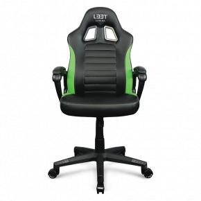 L33T Gaming 160438 Encore Gaming Chair - Green, PU leather, Class-4 Gas-lift, 20° tilt/rock & lock