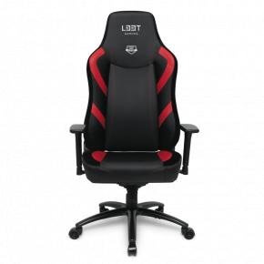 L33T Gaming 160434 E-Sport Pro Excellence (L) (PU) Black - Red decor, PU leather, Gas-lift