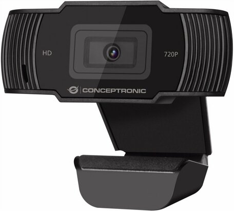 Conceptronic AMDIS 720P HD webcam 1280 x 720 Pixels USB 2.0 Zwart