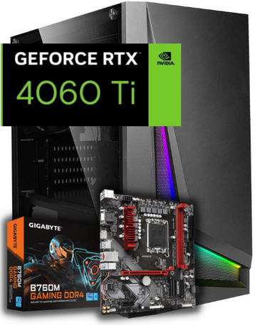 GamePC Core i7 12700K - 32GB - 1000GB M.2 SSD - RTX4060 Ti 