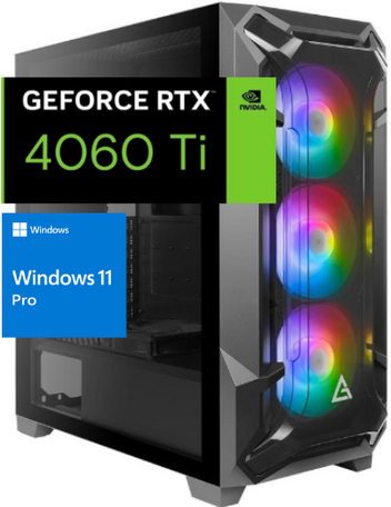 GamePC AMD Ryzen 7 5800X - 32GB - 1000GB M.2 SSD - RTX4060 Ti Windows11