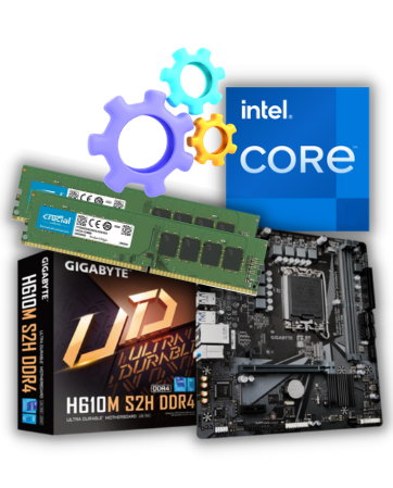 Upgrade-Deal Intel Core i5 12400 - H610 moederbord - 16GB DDR4