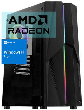 IXPC MediaPC AMD Ryzen 5 5500 - 16GB - 500GB M.2 SSD Radeon RX6400 Windows 11