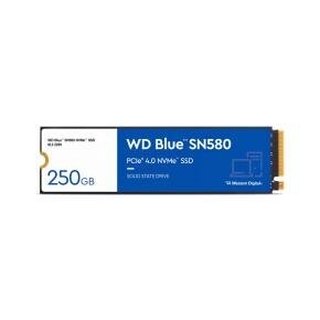 Western Digital WDS250G3B0E SN580 WD Blue SSD, 250 GB, M.2 NVMe, PCIe Gen 4x4, 4000 MB/s