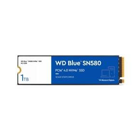 Western Digital WDS100T3B0E SN580 WD Blue SSD, 1 TB, M.2 NVMe, PCIe Gen 4x4, 4150 MB/s