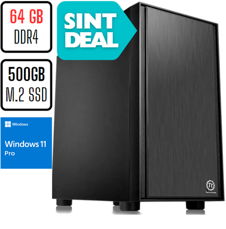 Sint PC Intel Core i7 12700 12-Core 64GB DDR4 500GB M.2 SSD DisplayPort Windows 11