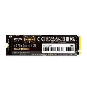 Silicon Power SP04KGBP44US7505 US75 SSD, 4 TB, M.2, PCIe Gen 4x4, 3D NAND, 7000/ 6500 MB/s